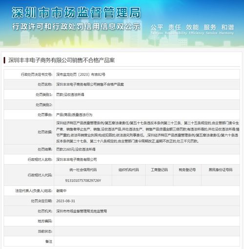 深圳丰丰电子商务销售不合格产品案 东莞电子商务行业监管新警示